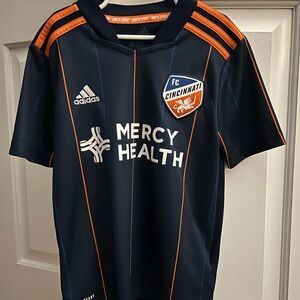 Adidas Kids FC Cincinnati Jersey - Navy and Orange